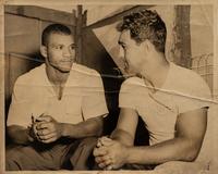 A Group of Six Original Rocky Marciano Photographs and a Joe Louis Wendell Wilkie Political Endorsement Record