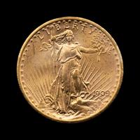 A 1909-S Saint-Gaudens $20 Gold Coin