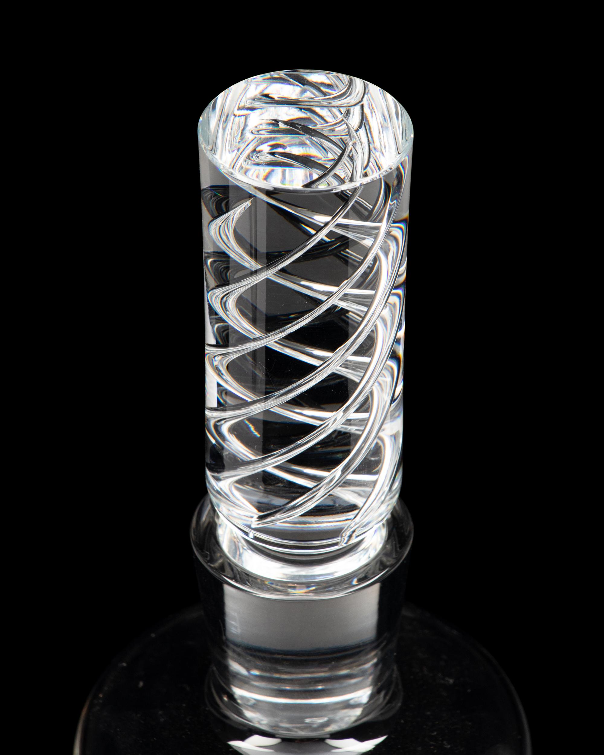 A Group of Three Glass Decanters