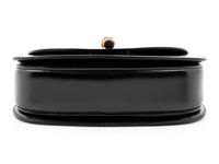 Gucci Black Leather Handbag with Bamboo Handle