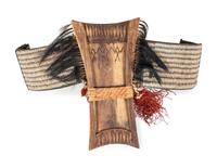 Two Naga Hill Tribe Dao Swords and Two Garter Belts