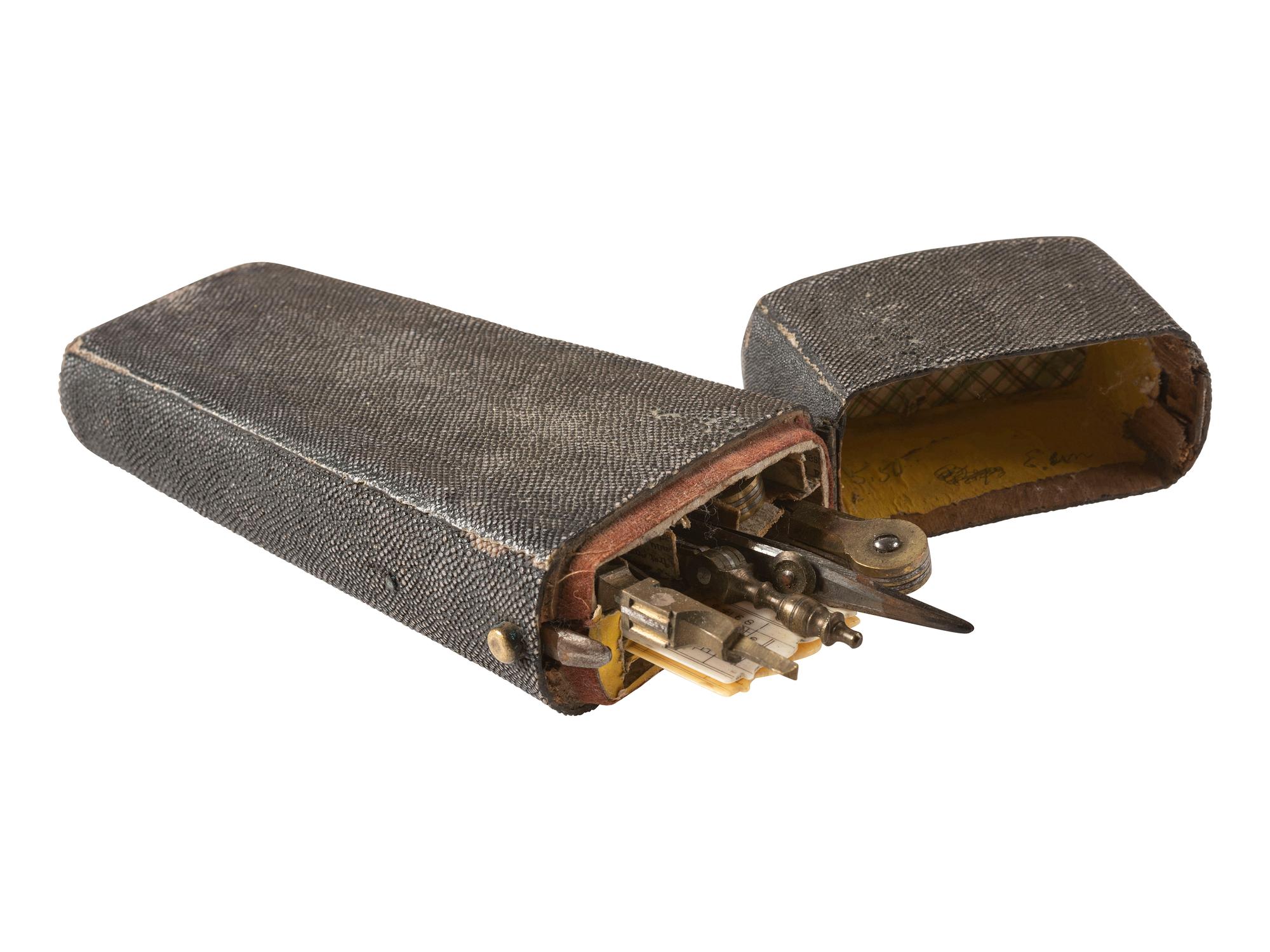 [TOOLS & INSTRUMENTS]. Pocket drafting set. Ca late 18th-early 19th century.