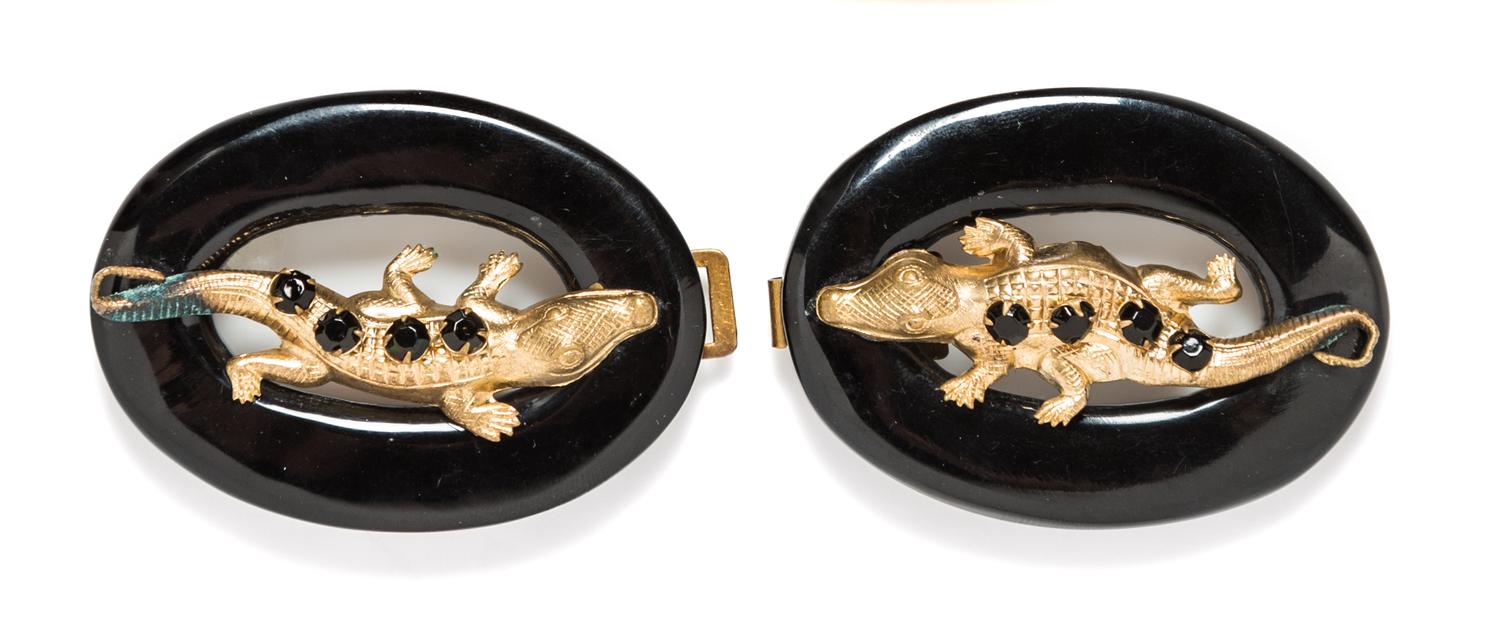A Pair of Whimsical Belt Buckles