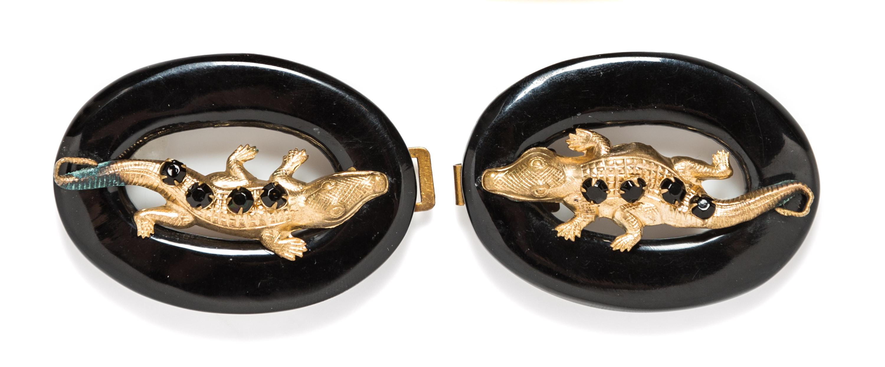 A Pair of Whimsical Belt Buckles