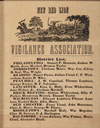 [CRIME & PUNISHMENT]. New Red Lion Vigilance Association. [Pennsylvania]: N.p., ca 1864.