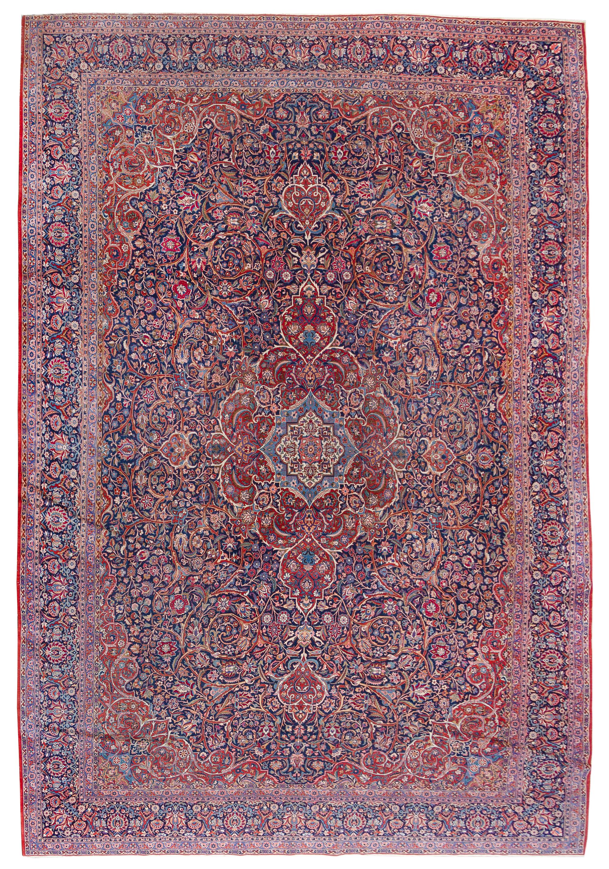A Kashan Wool Rug 14 feet 2 inches x 10 feet 4 inches. — CIRCA 1930