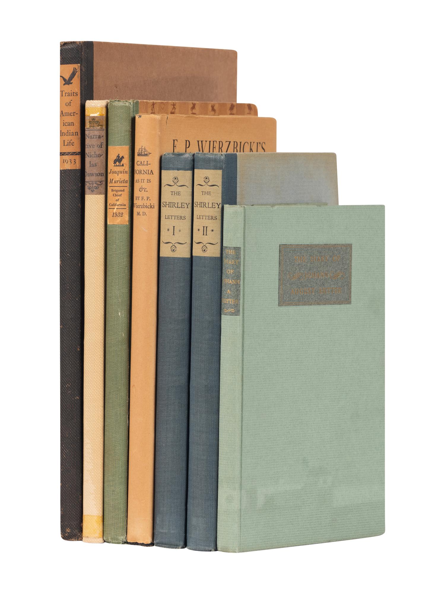 [GRABHORN PRESS - RARE AMERICANA SERIES]. A group of 6 works in the Grabhorn Rare Americana Series, comprising: