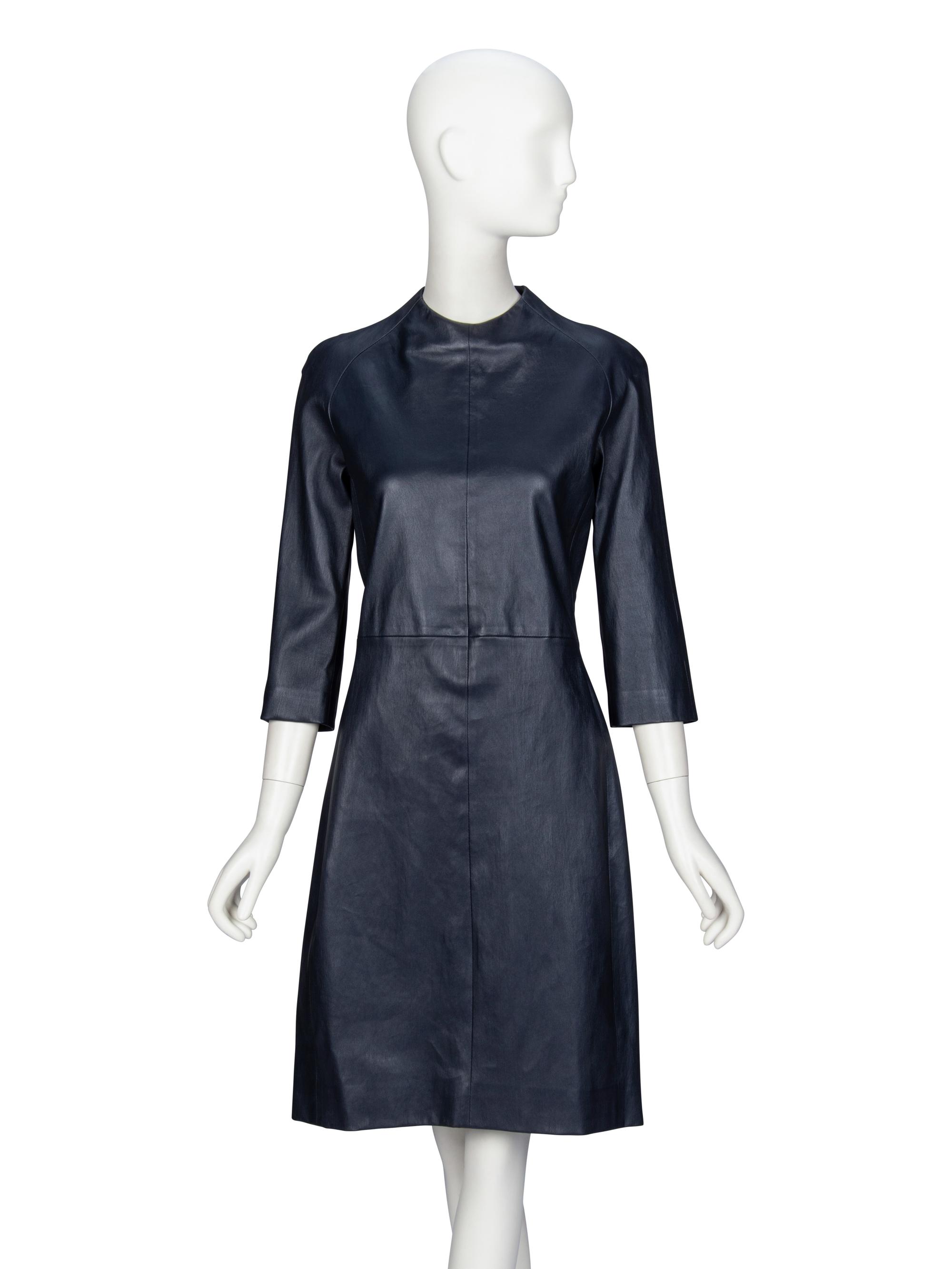 The Row, Fitted Leather Dress