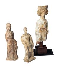 Three Greek Terracotta Figures