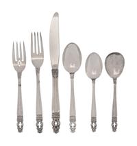 An American Silver Flatware Service