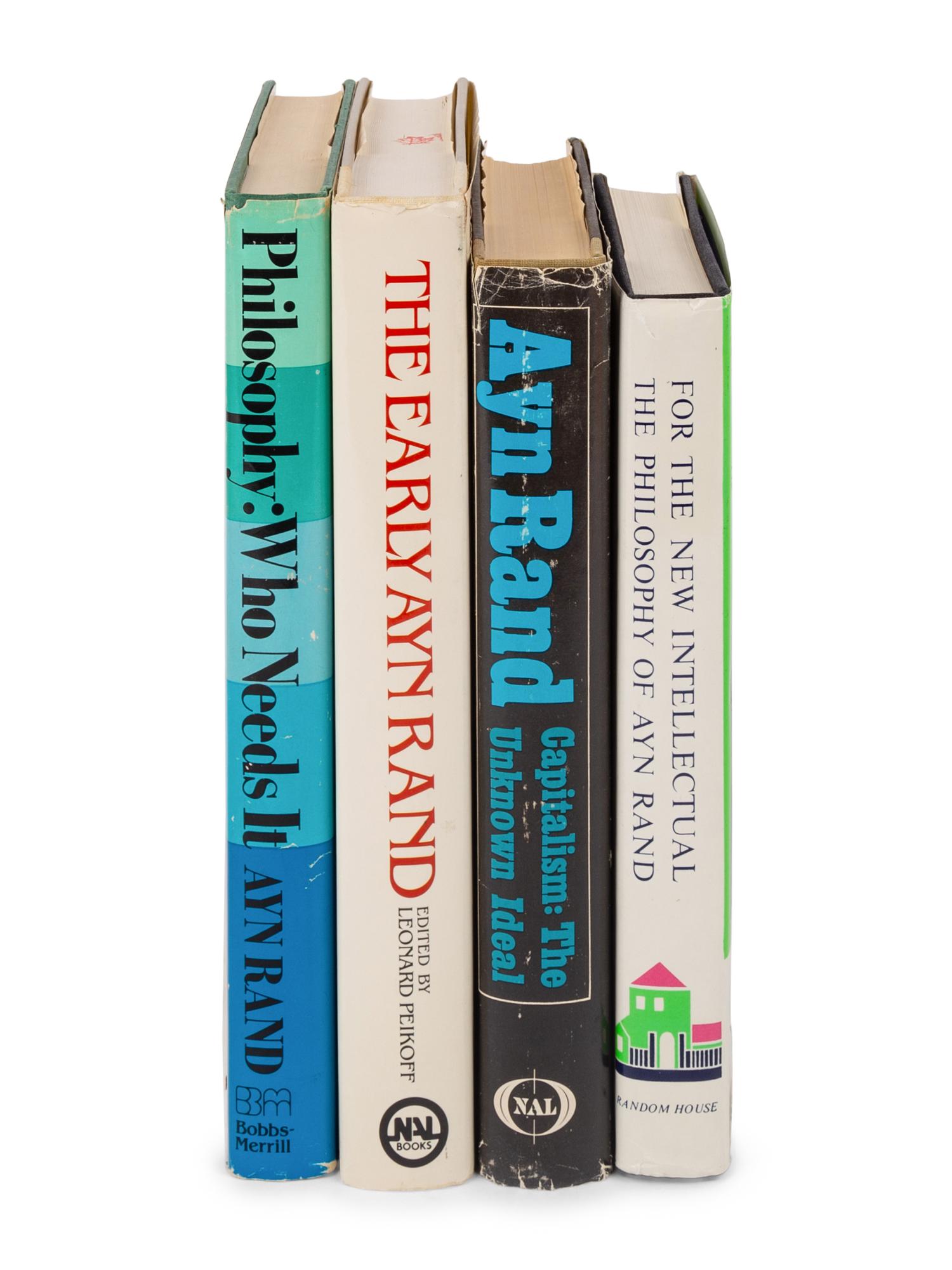 RAND, Ayn (1905-1982). A group of 4 works, comprising: