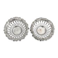 A Pair of William IV Silver Grape Baskets