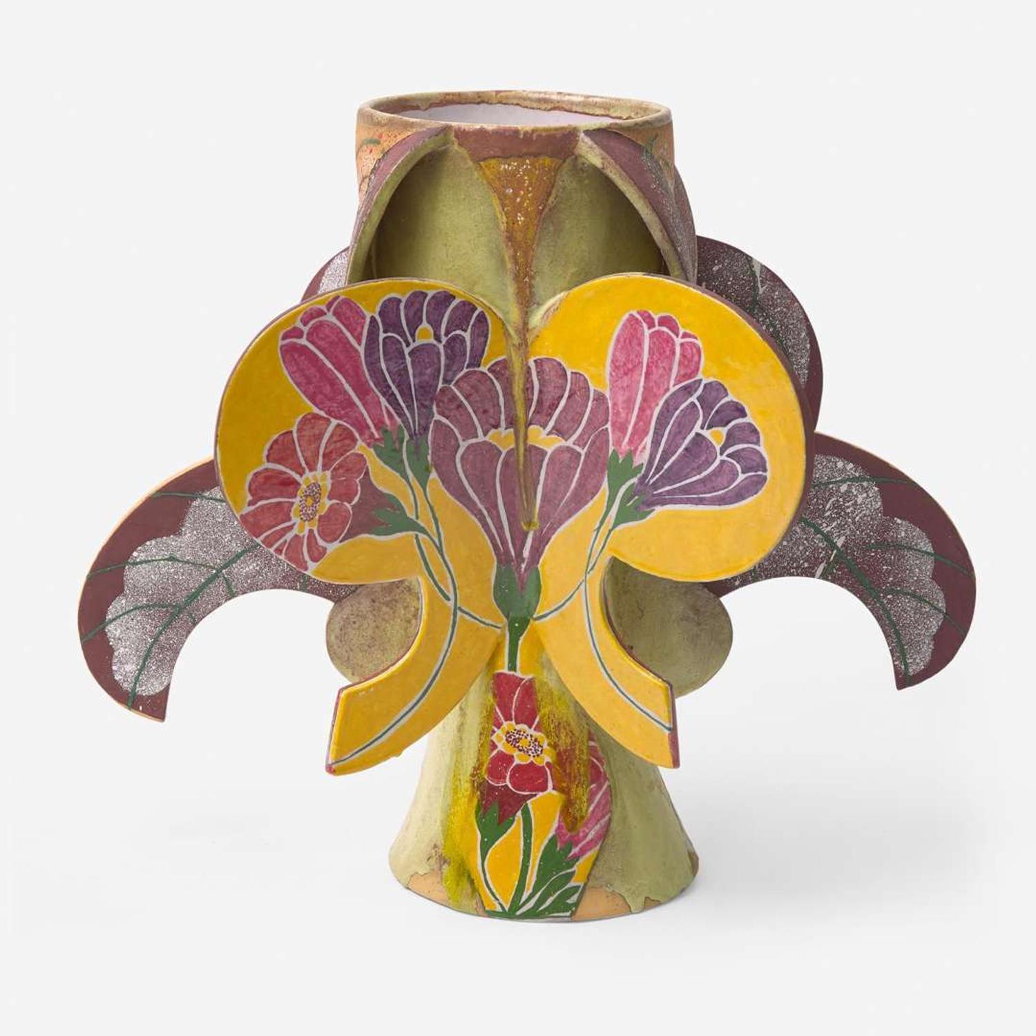Andrea Gill (American, b. 1948) Monumental Terracotta Vase, USA, circa 1998