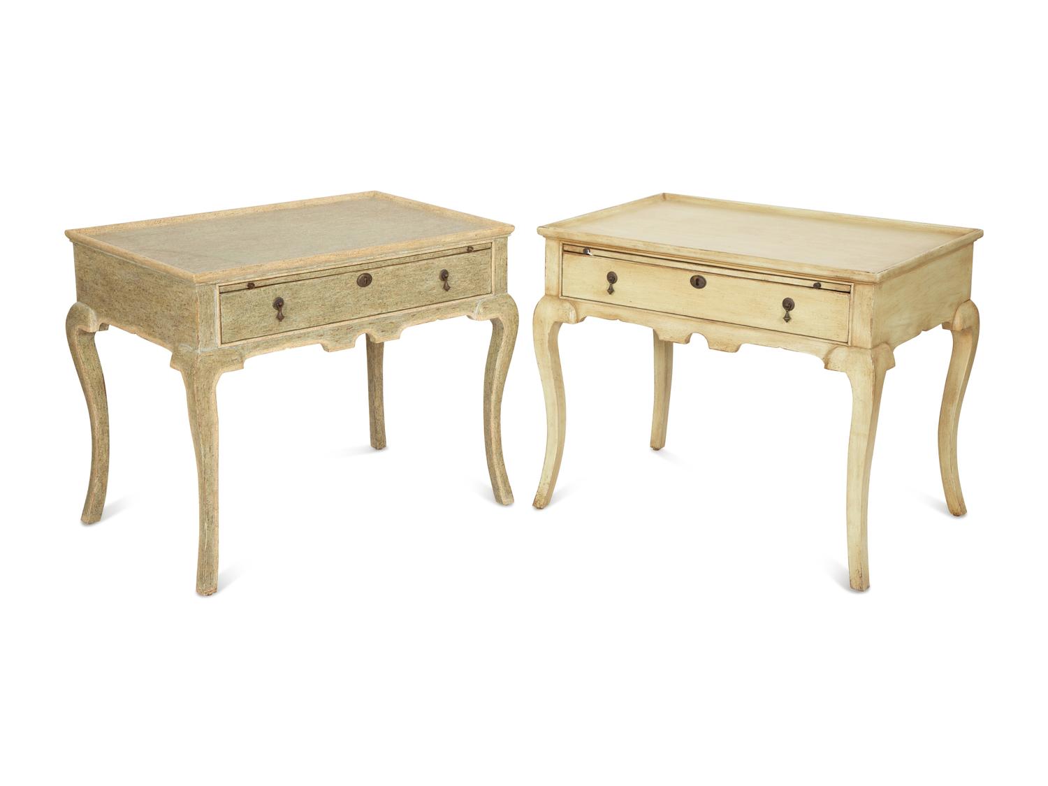A Pair of Minton-Spidell Dutch Side Tables
