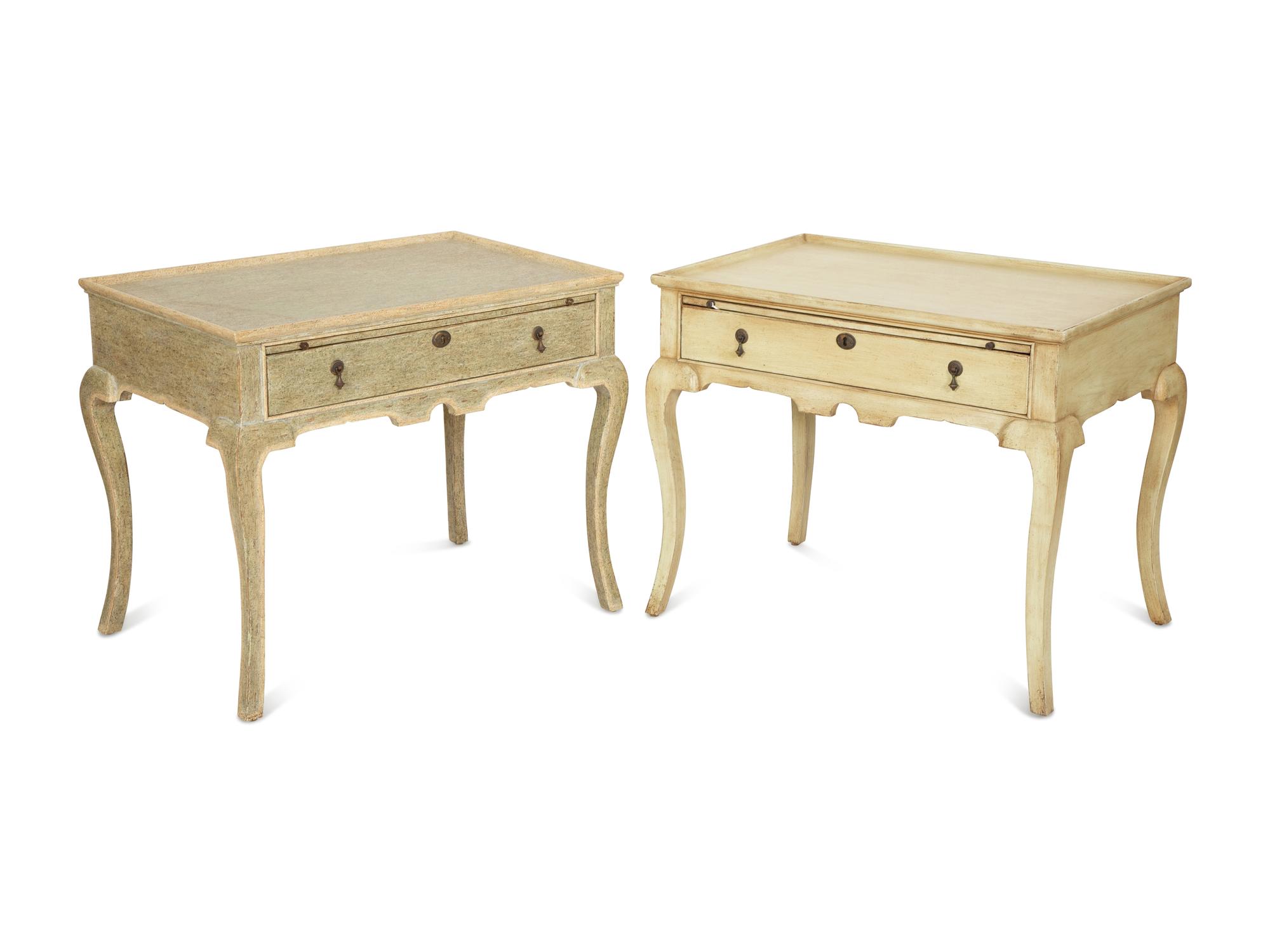 A Pair of Minton-Spidell Dutch Side Tables