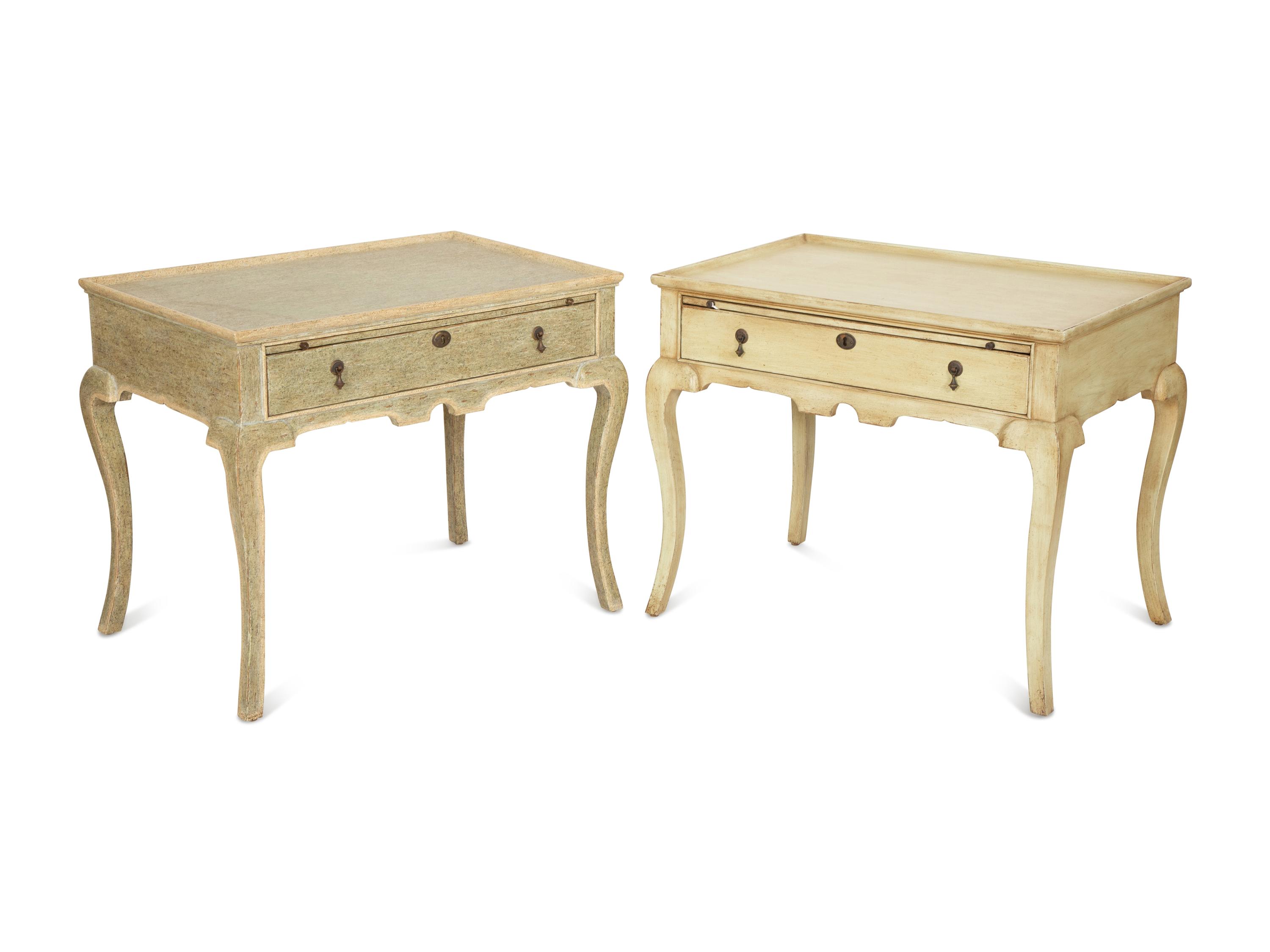 A Pair of Minton-Spidell Dutch Side Tables