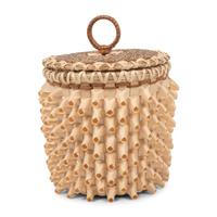 Lidded Trinket Basket, with "Porcupine Twists"