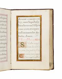 CLAUDE RUFFIN (Paris, 1554-c. 1636) Prayerbook, in Latin and French, illuminated manuscript on parchment [France, Paris, 1634]