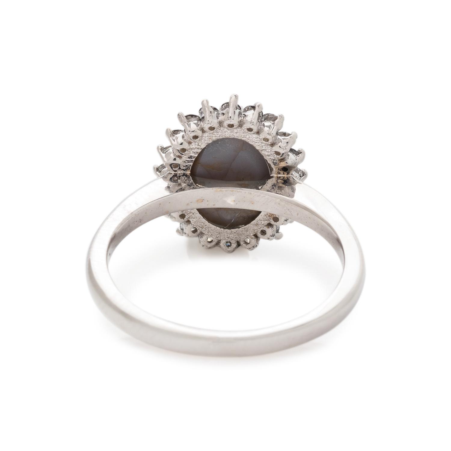 CAT'S EYE ALEXANDRITE AND DIAMOND RING
