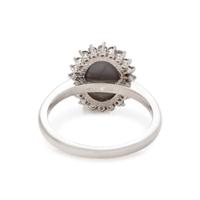 CAT'S EYE ALEXANDRITE AND DIAMOND RING