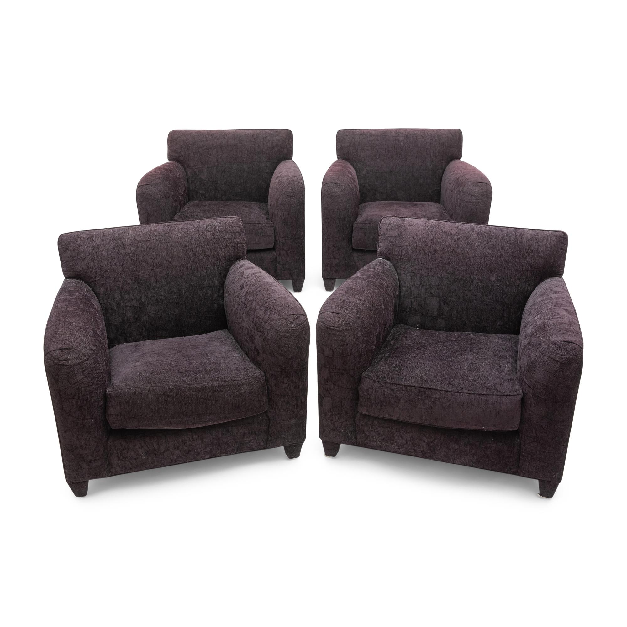 Four Donghia Main Street Club Chairs