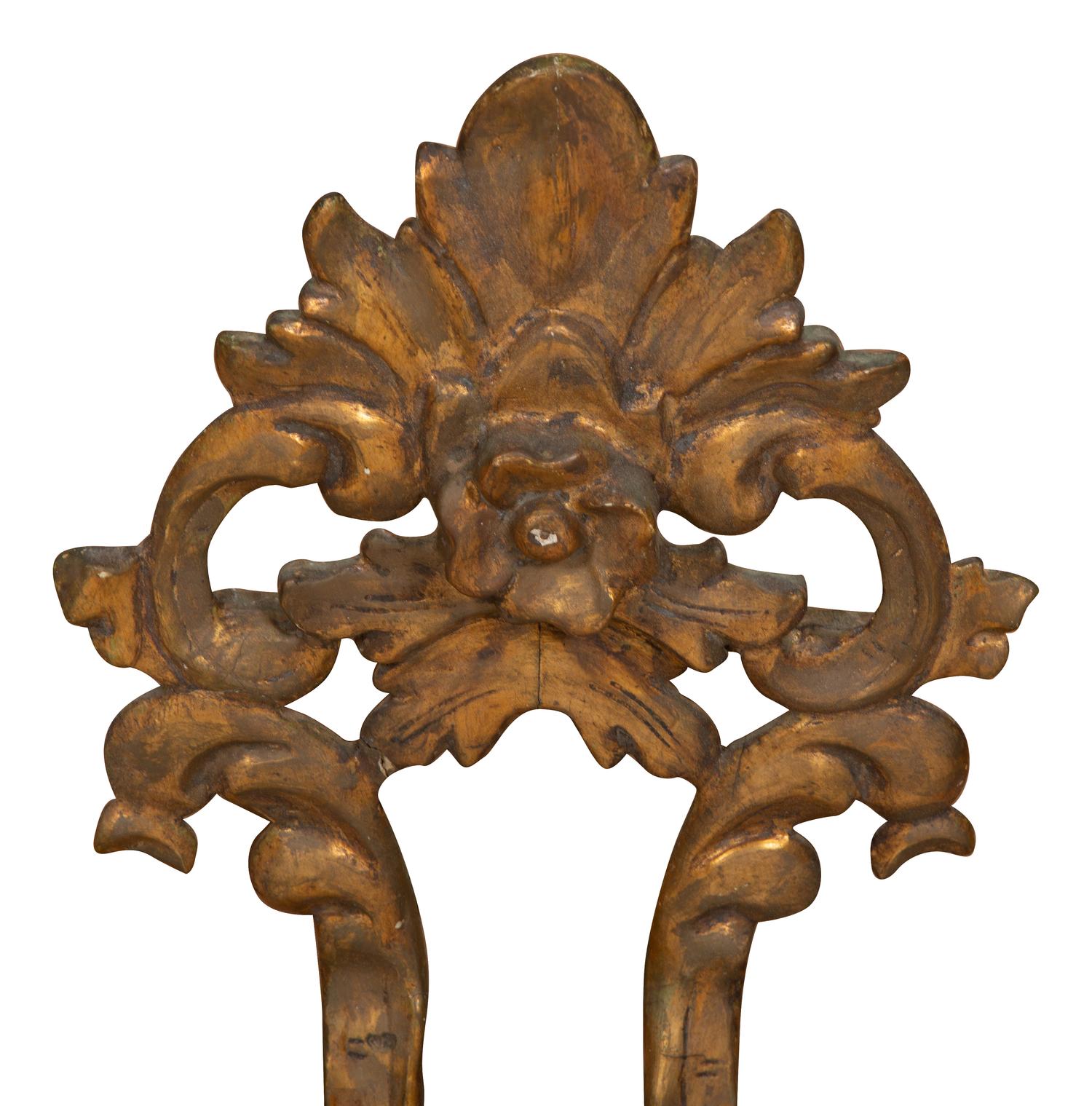 Two Venetian Giltwood Mirrors
