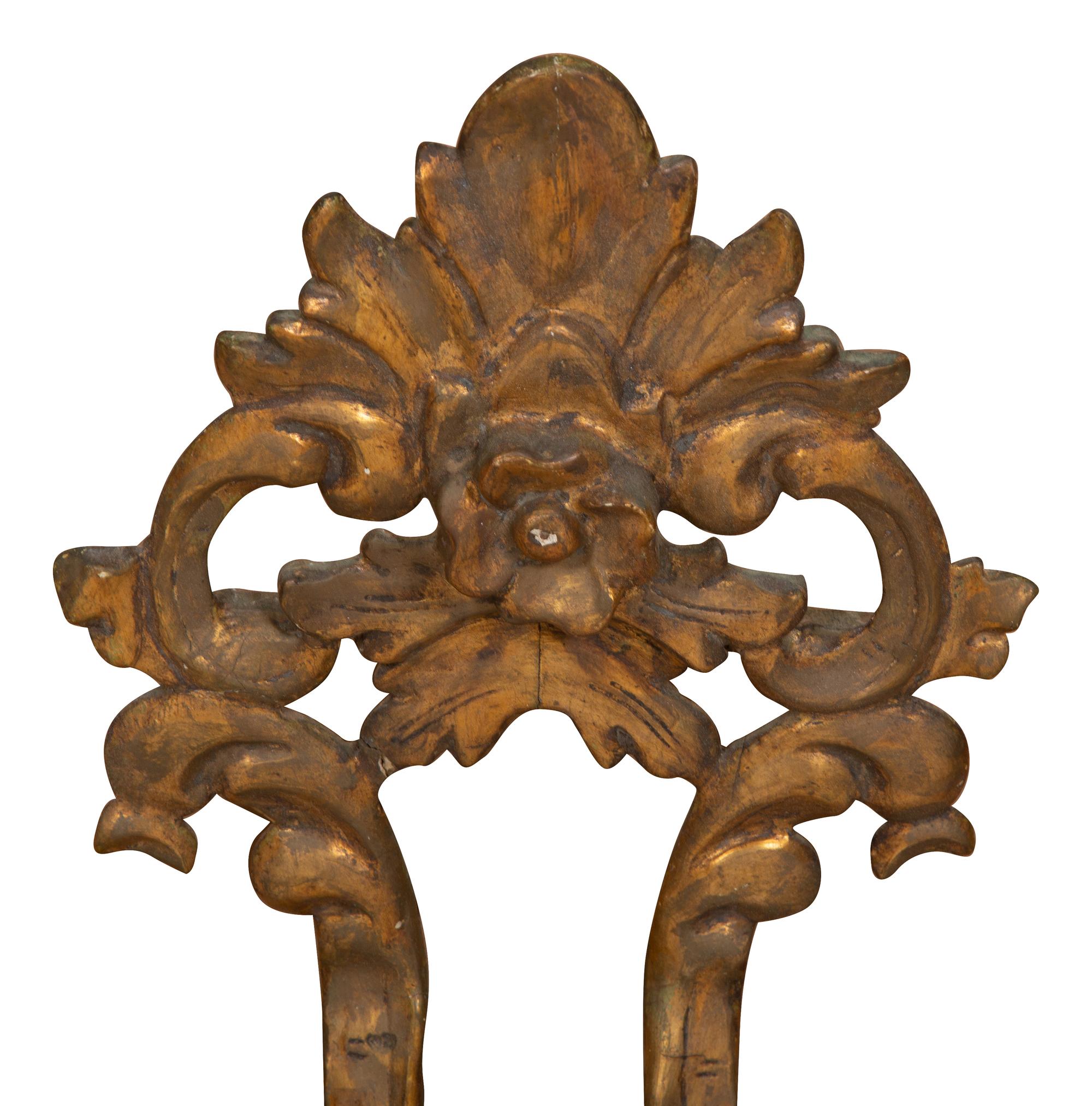 Two Venetian Giltwood Mirrors