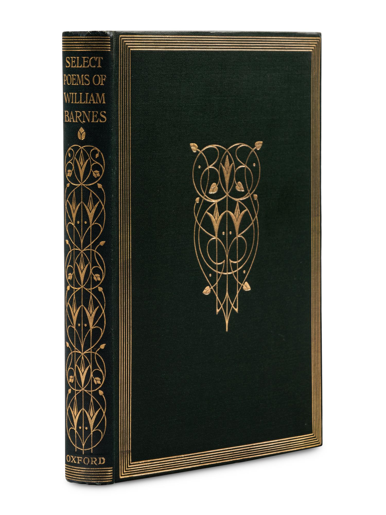 HARDY, Thomas (1840-1928), editor. Select Poems of William Barnes. Chosen and Edited with a Preface and Glossarial Notes by Thomas Hardy . London: Henry Frowde, 1908.