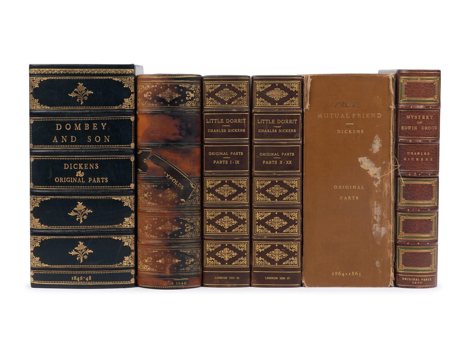 Dickens, Charles (1812-1870). A group of 5 first editions, in original monthly parts, comprising:
