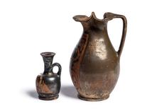 An Apulian Red-Figured Trefoil Oinochoe and Xenon-Ware Lekythos
