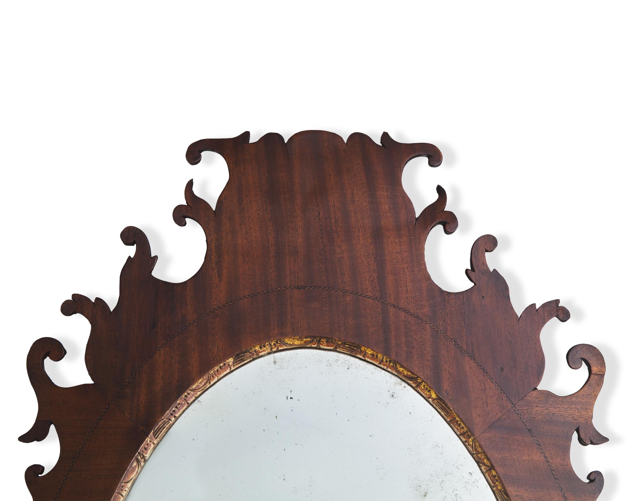A George III Mahogany Mirror