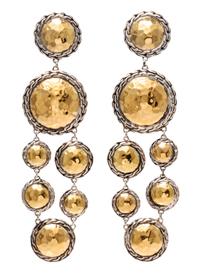 A Pair of Sterling Silver and 22 Karat Yellow Gold 'Palu' Chandelier Earclips, John Hardy, 16.20 dwts.