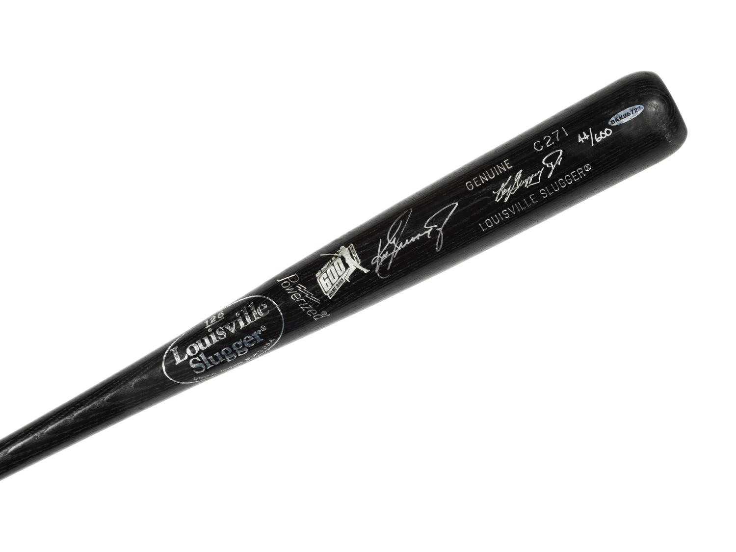 A Ken Griffey Jr. Signed Autograph 600 Home Run Commemorative Baseball Bat (Upper Deck Authenticated)