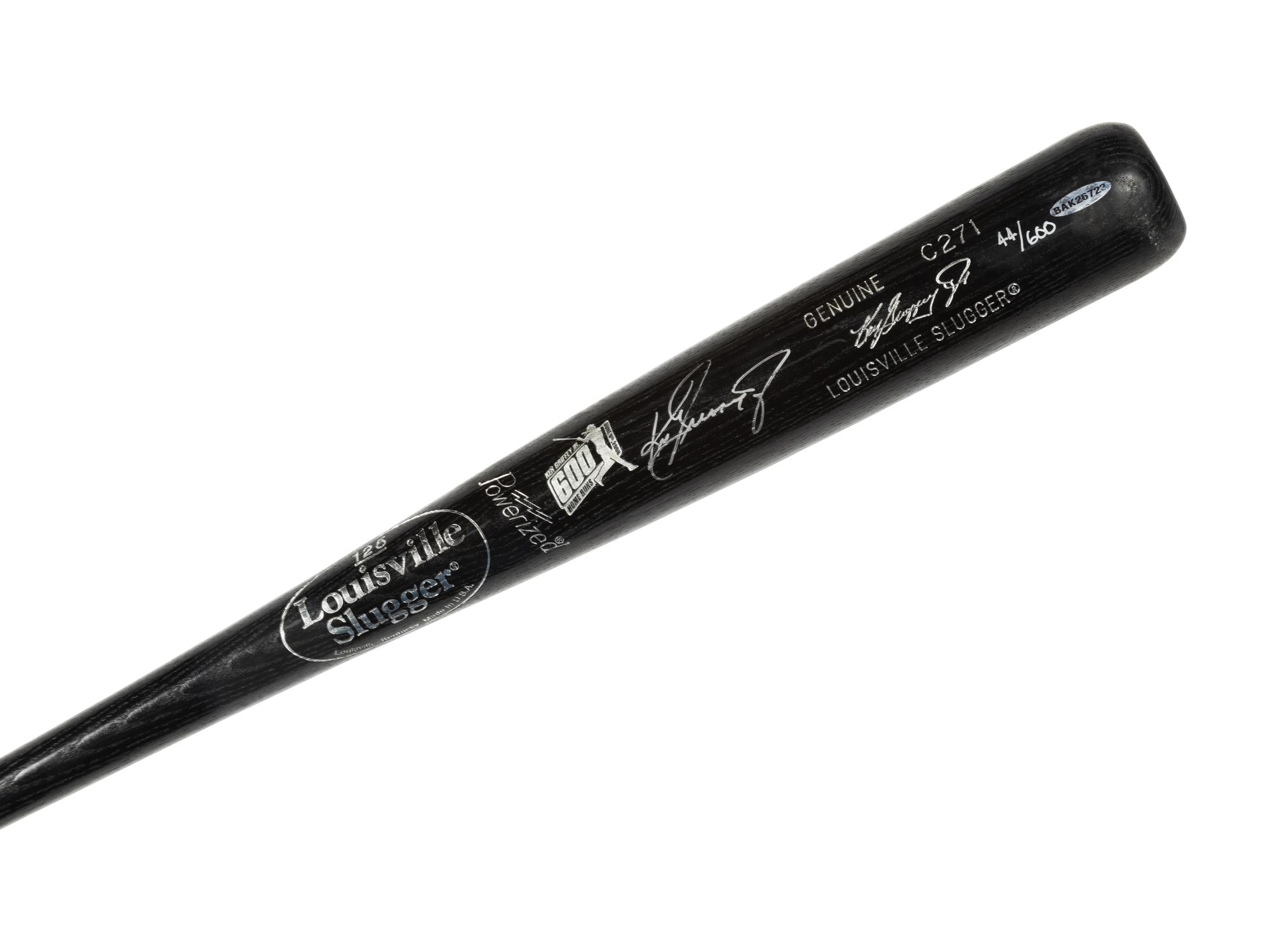 A Ken Griffey Jr. Signed Autograph 600 Home Run Commemorative Baseball Bat (Upper Deck Authenticated)