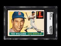 A 1955 Topps Ted Williams Baseball Card No. 2 (SGC Authentic)