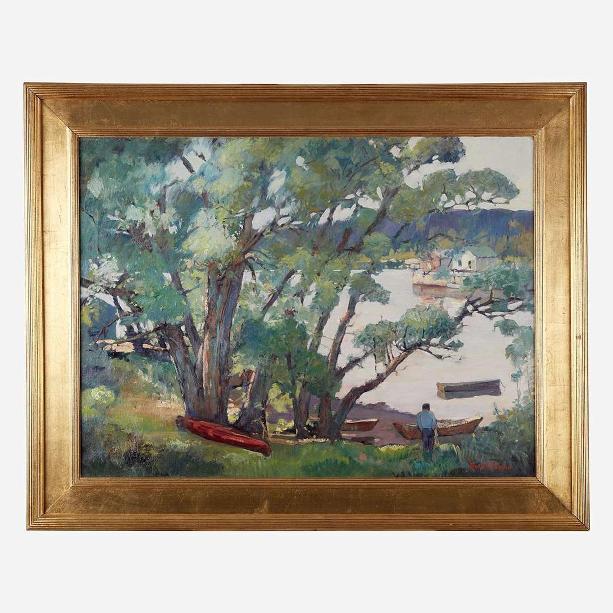 Donald Blagge Barton (American, 1903-1990) Lakeside