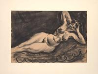 Dox Thrash (American, 1893-1965) - Nude Woman Reclining