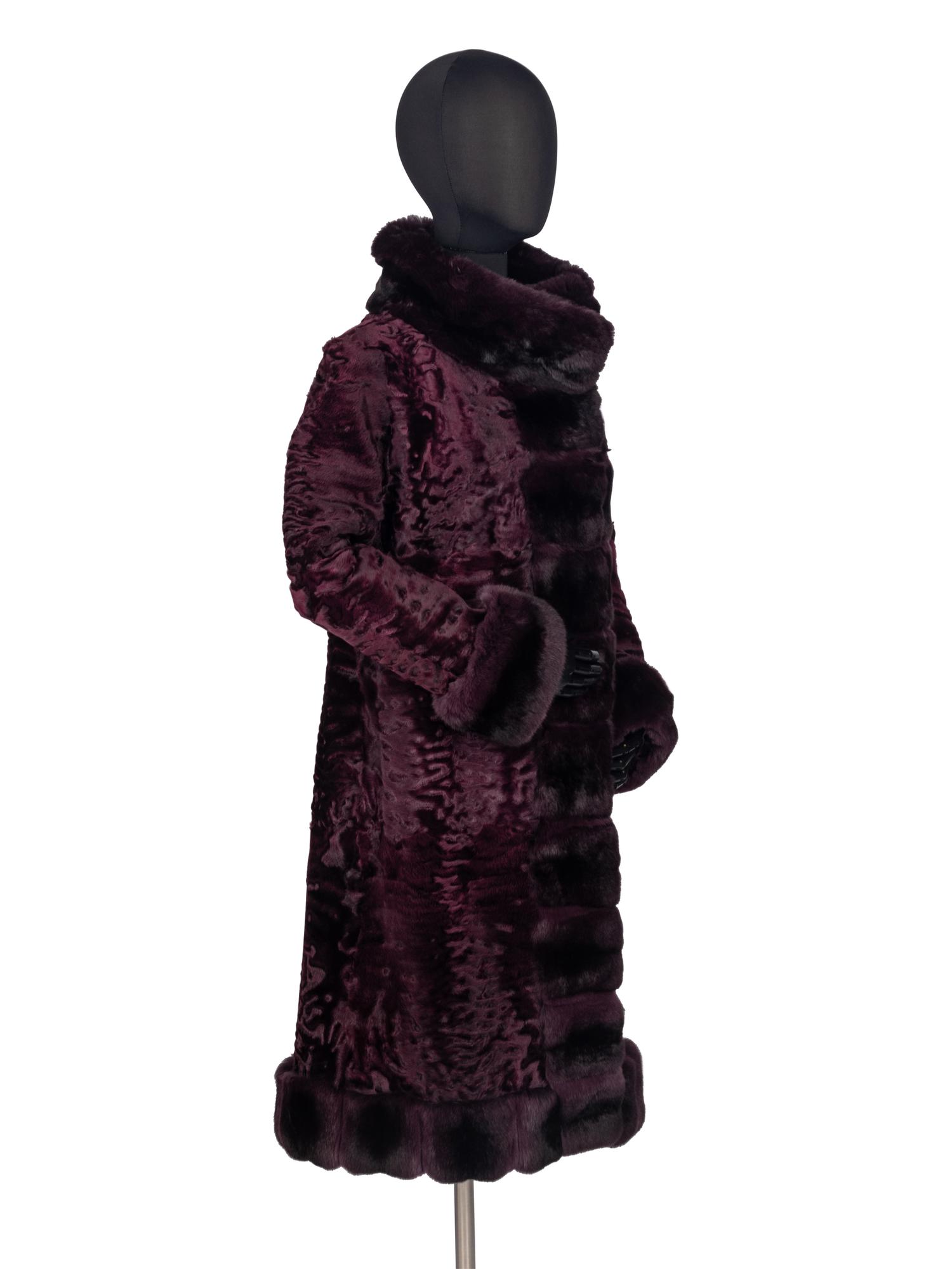 Oscar de la Renta Astrakhan & Chinchilla Coat