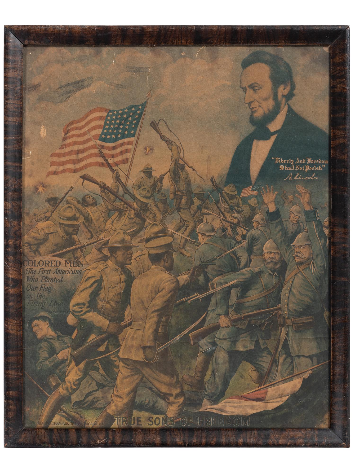 [WORLD WAR I]. True Sons of Freedom . Chicago: Charles Gustrine, 1918.