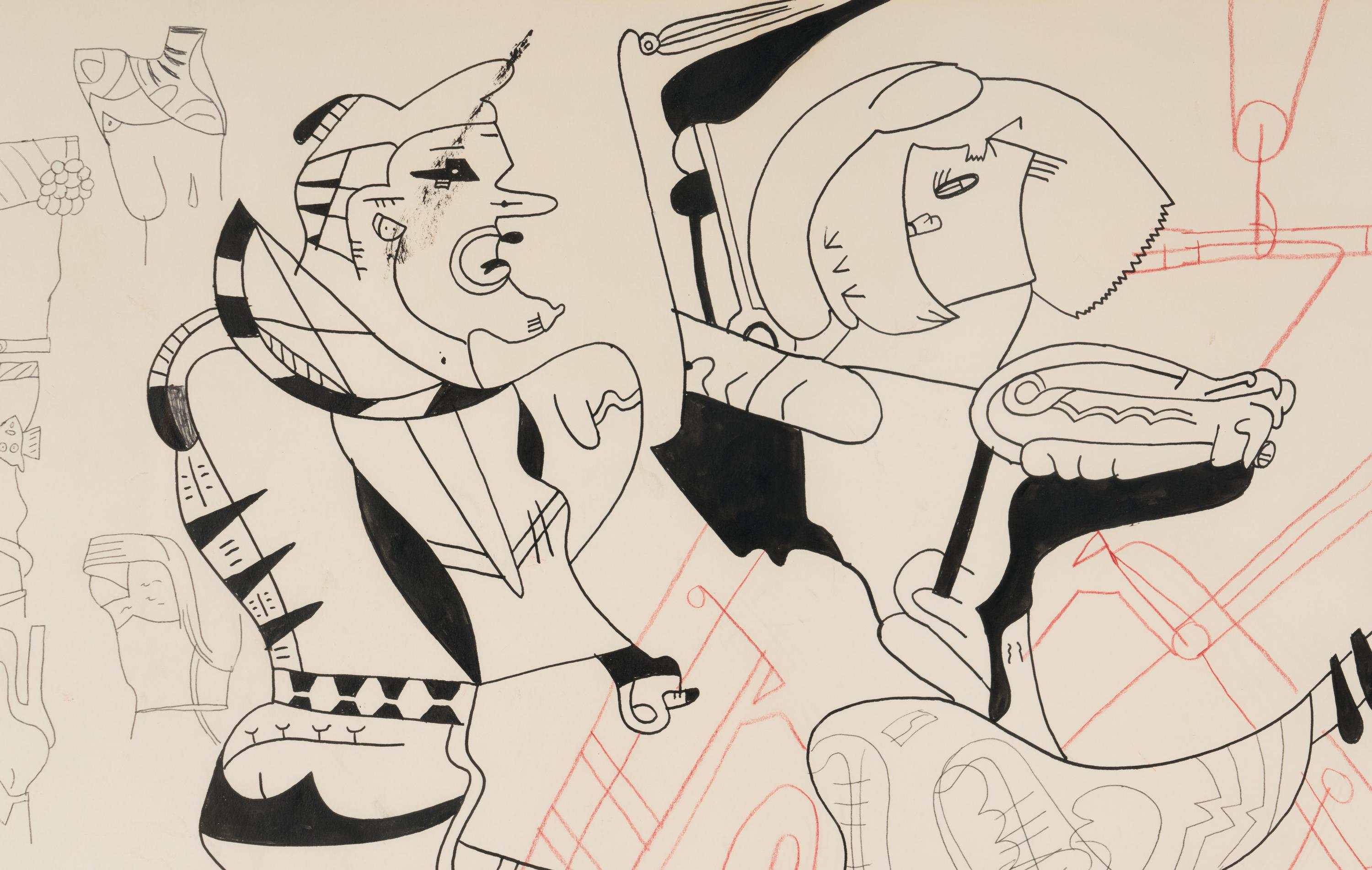 Before Every Body Split (Study for Hello Gypsie Toe Good Bye Sly ), c. 1977