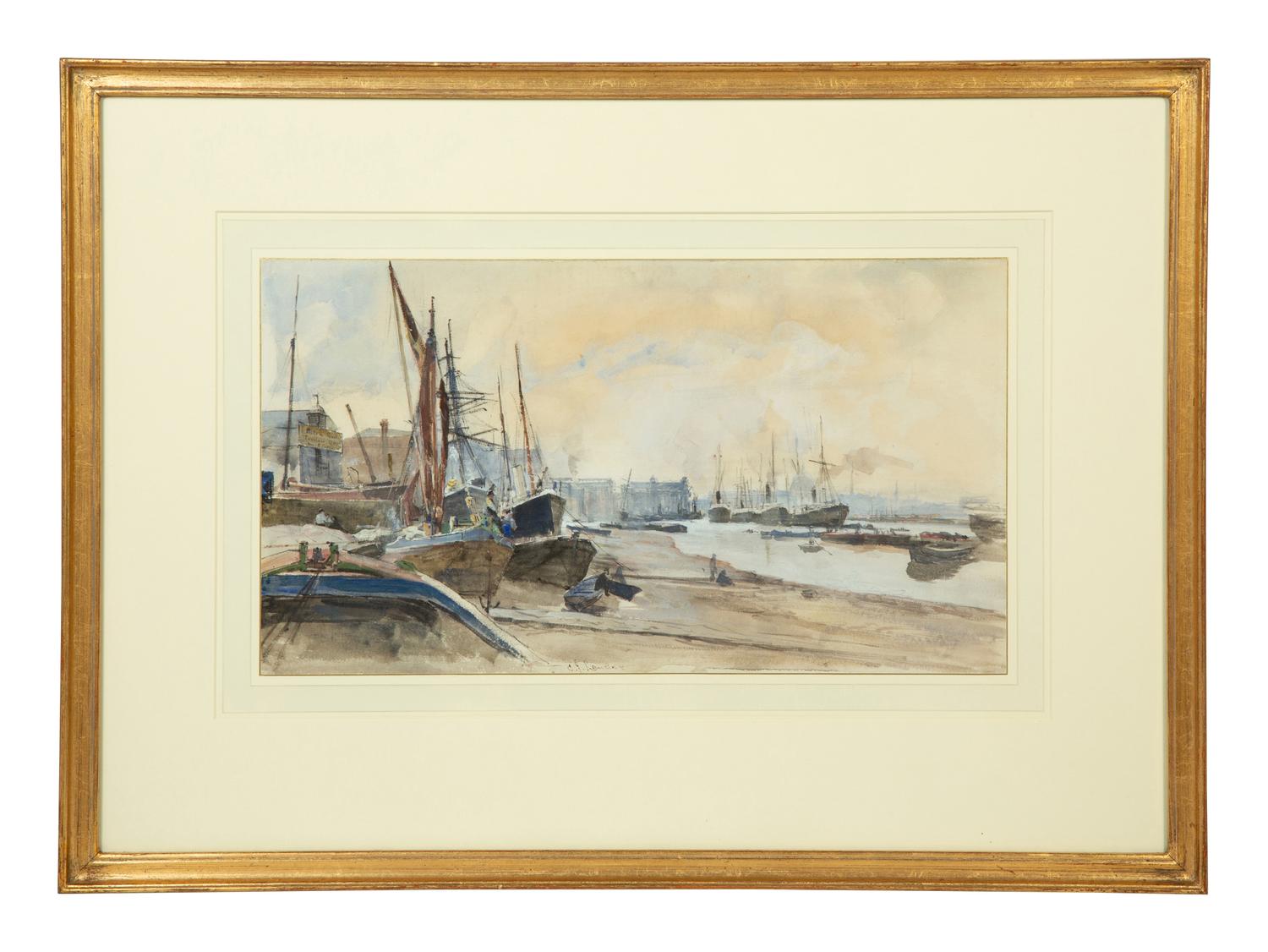 Low Tide: The Thames at Rotherwithe, circa 1880-90