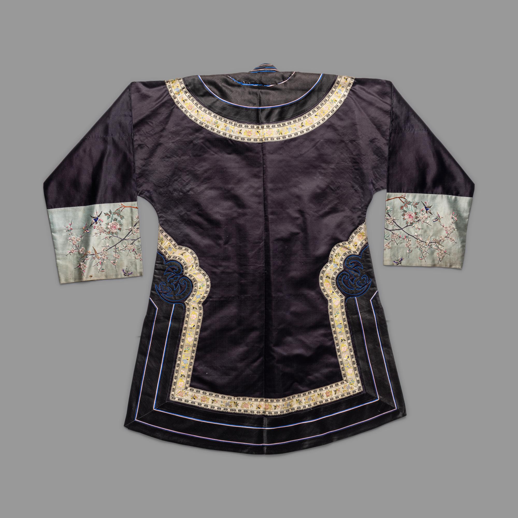 A Set of Chinese Embroidered Silk Lady's Jacket and Skirt