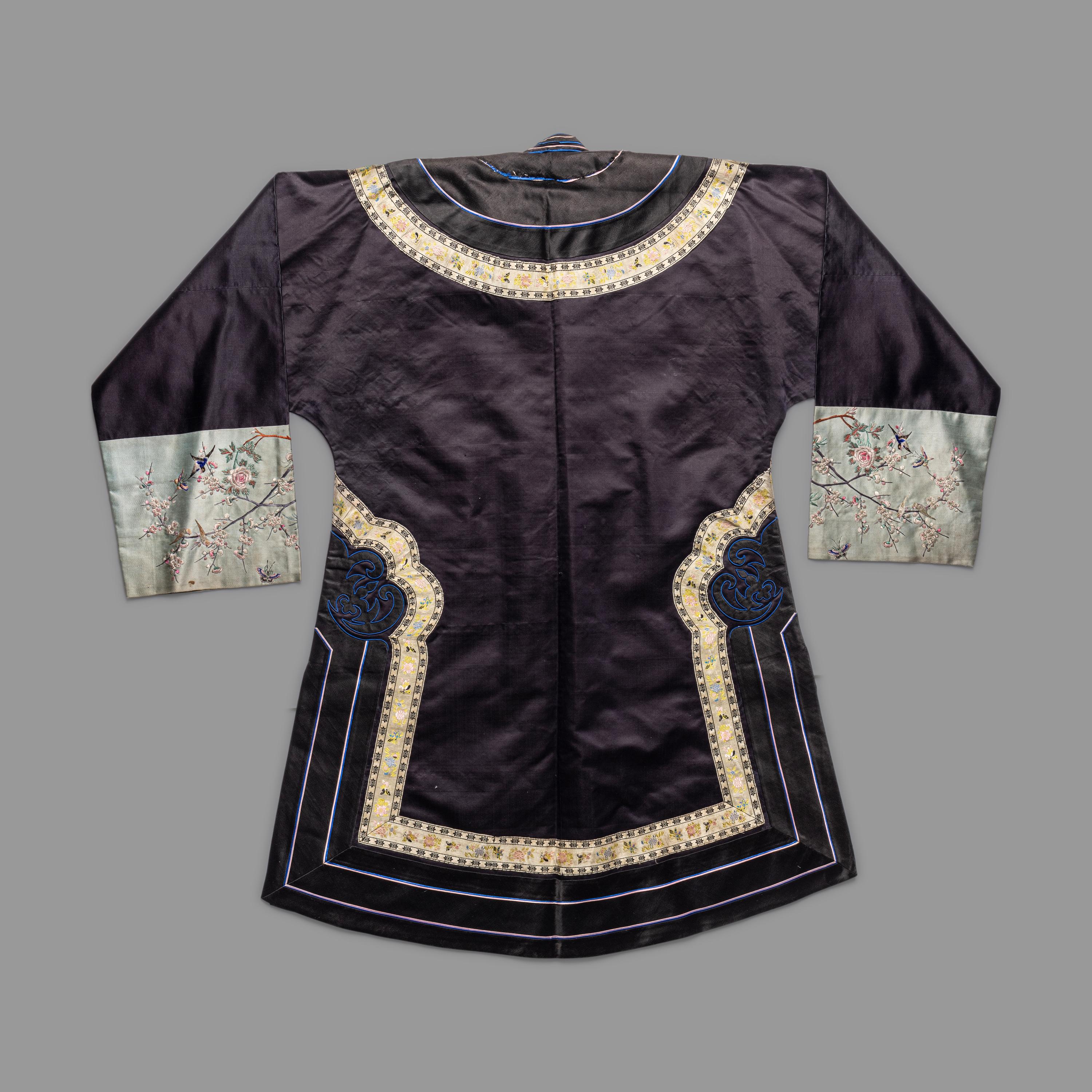 A Set of Chinese Embroidered Silk Lady's Jacket and Skirt