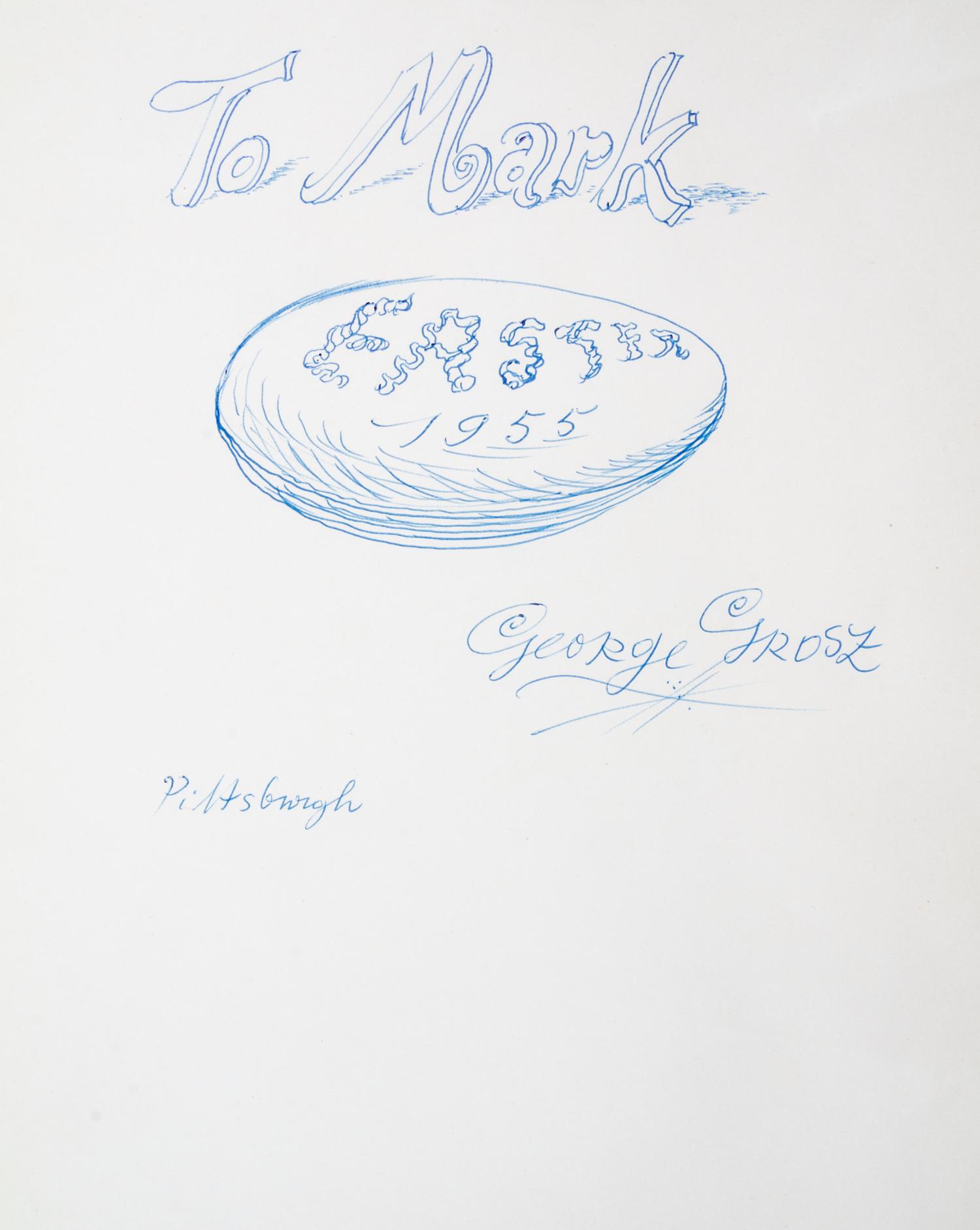 (GROSZ, GEORGE) MAN, HEINRICH. Kobes. Berlin, (1925). First edition. Complete with 10 lithographs by Grosz.