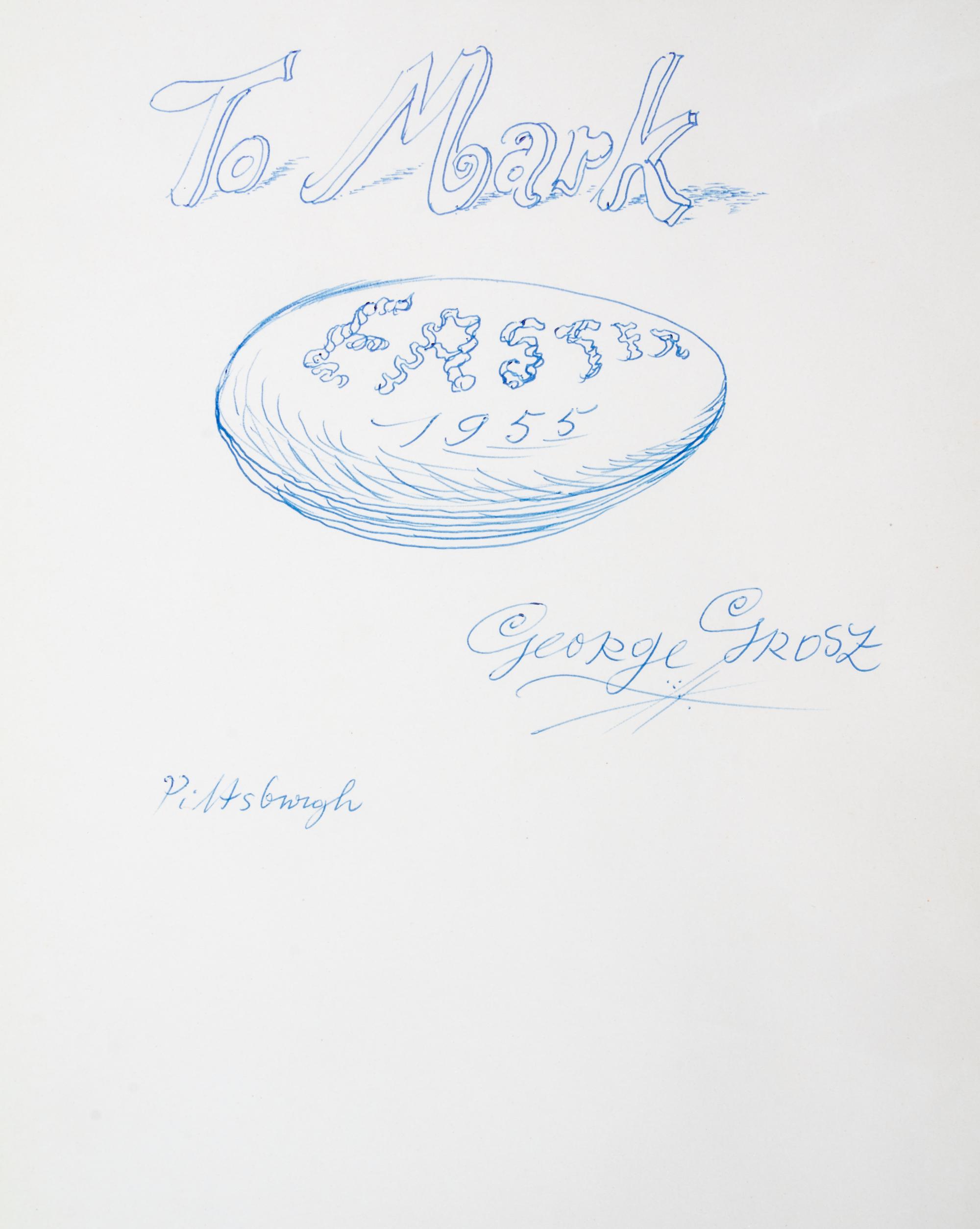 (GROSZ, GEORGE) MAN, HEINRICH. Kobes. Berlin, (1925). First edition. Complete with 10 lithographs by Grosz.