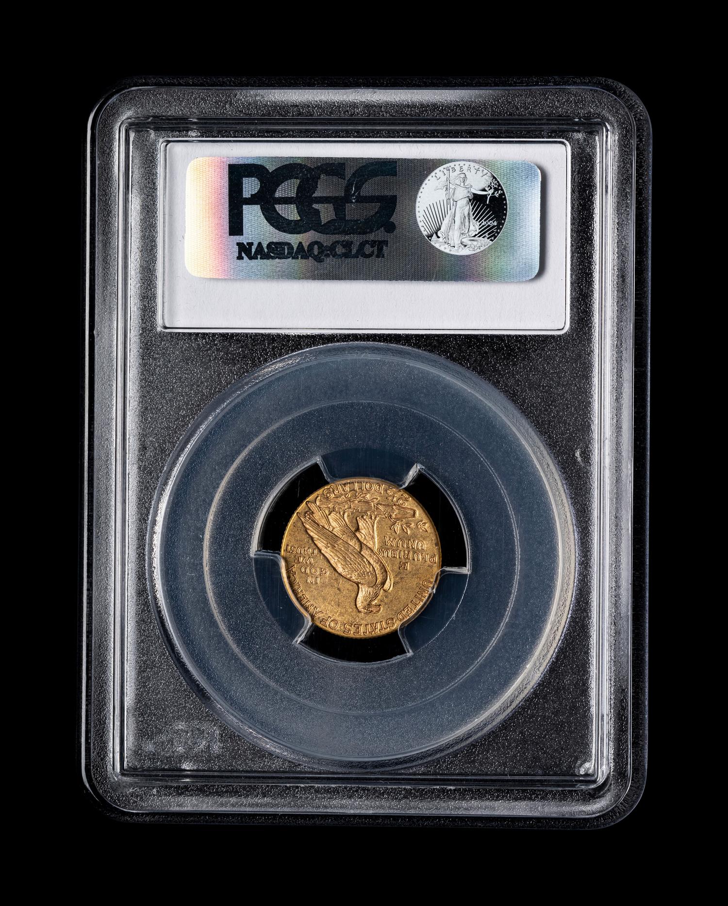 A 1914 Indian Head $2.50 Gold Coin (PCGS AU58)