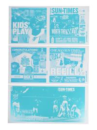 (Sports) A group of 7 pieces of memorabilia and ephemera from the Chicago Cubs, comprising: