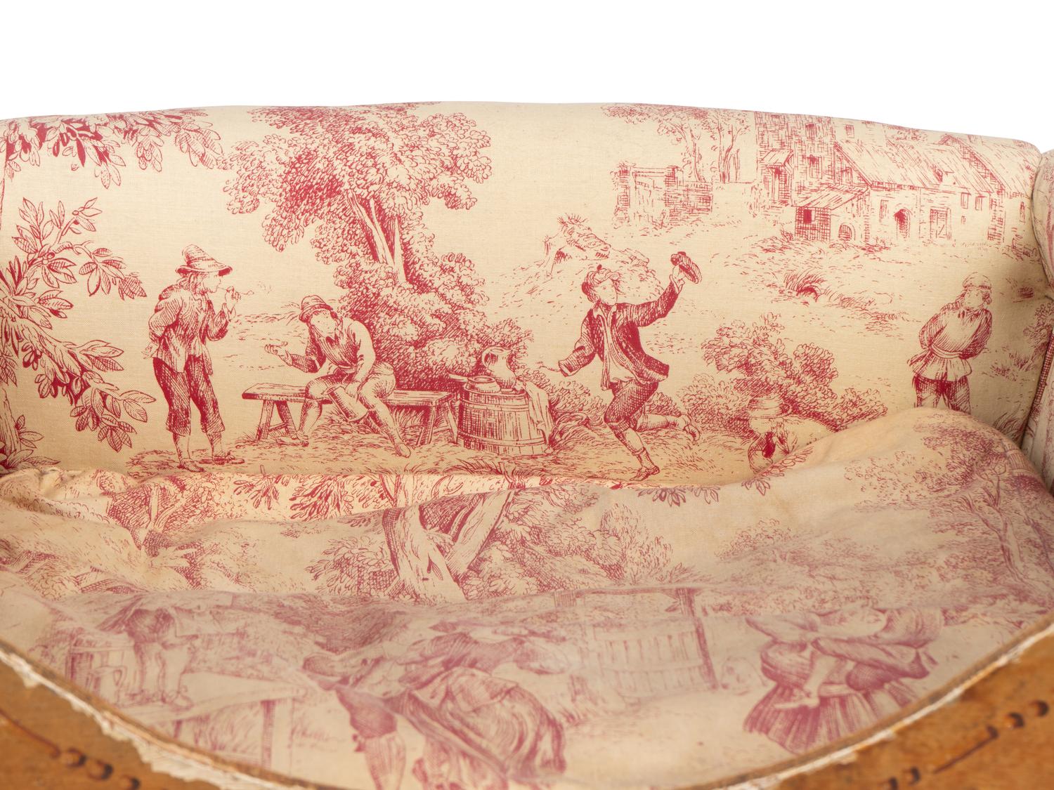 A Continental Painted and Gilt Pet Bed