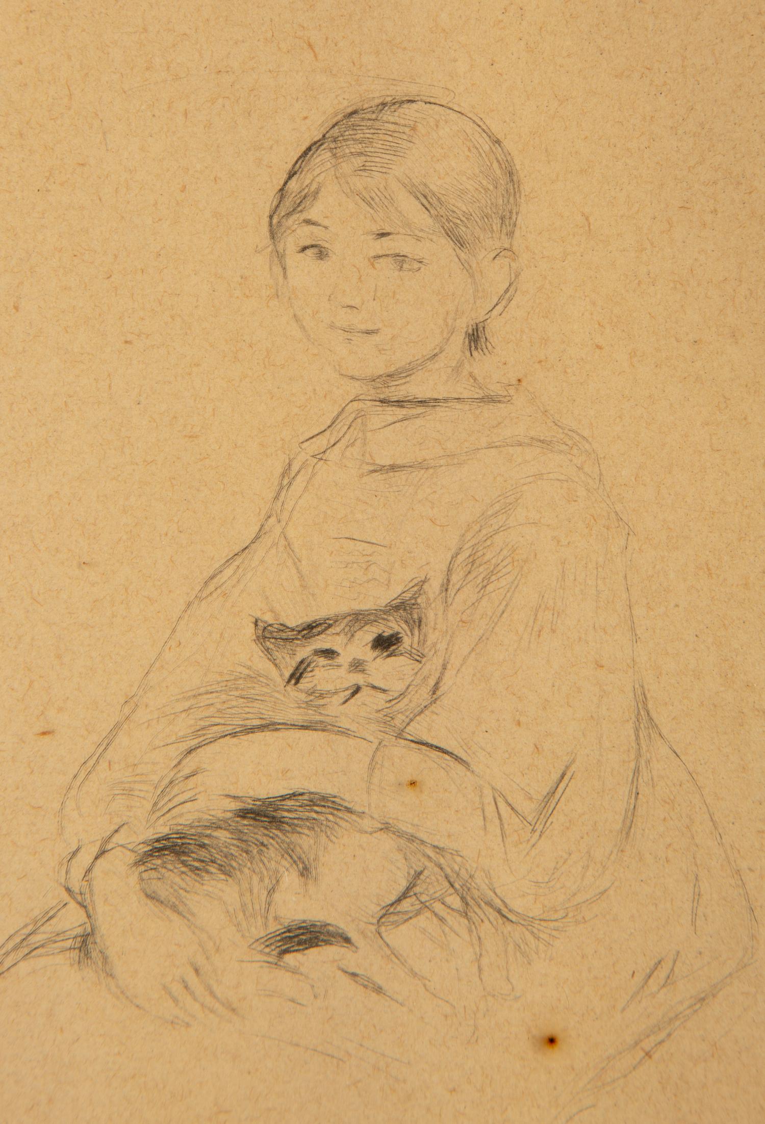 La petite fille au chat
