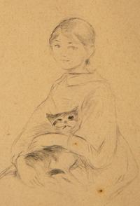 La petite fille au chat